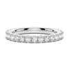 Cushion Cut Split Shank Moissanite Ring Set with Matching Wedding Band