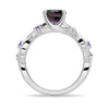 2 CT Vintage Hexagon Cut Alexandrite Engagement Ring With Amethyst