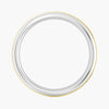 5.1mm Rotatable Two Tone Round Moissanite Men's Eternity Wedding Band