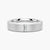 5.7mm Satin Finish Emerald Cut Moissanite Men's Wedding Band