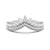 Luxe Crown Curved Moissanite Wedding Band