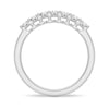 2.5mm 7 Stone French Pave Moissanite Wedding Band