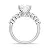 Classic Shared Prong Princess Cut Moissanite Engagement Ring
