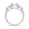 Round Cut Three Stone Moissanite Engagement Ring