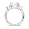 Princess Cut Three Stone Moissanite Engagement Ring