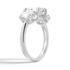 Oval Cut Three Stone Moissanite Engagement Ring