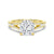 Cushion Cut Split Shank Moissanite Engagement Ring