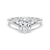 Heart Shaped Split Shank Moissanite Engagement Ring
