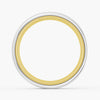7.5mm Two Tone Matte Finish Moissanite Men's Wedding Band