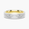 7.5mm Two Tone Matte Finish Infinity Design Men's Band