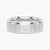 8mm Two Tone Matte Finish Princess Cut Moissanite Men's Band