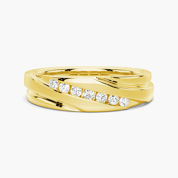 6.5mm Moissanite Men's Wedding Band