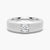 6.5mm Beveled Edge Solitaire Moissanite Men's Band