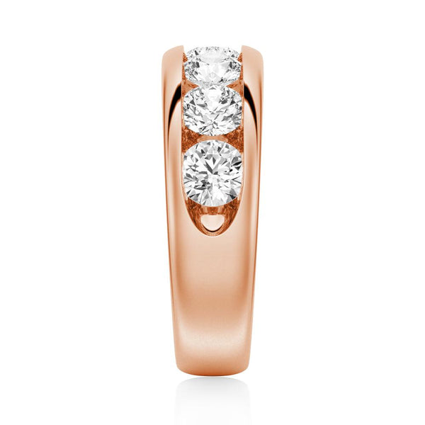 Princess Cut Split Shank Halo Moissanite Couple's Ring Set with Men's Wedding Band