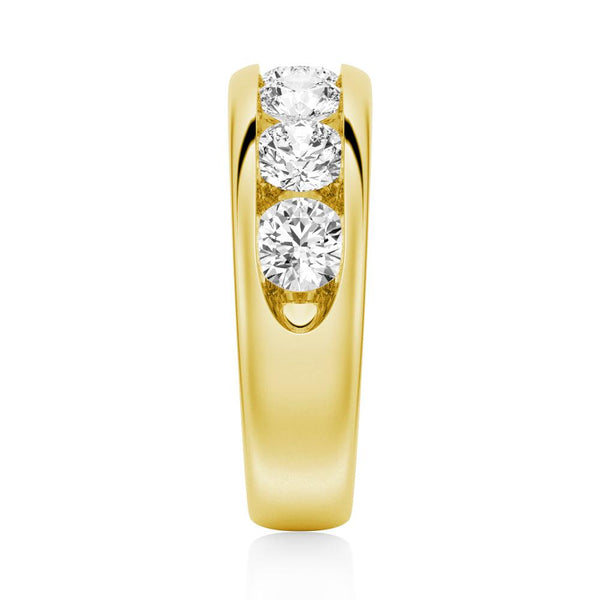 Princess Cut Split Shank Halo Moissanite Couple's Ring Set with Men's Wedding Band