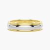 6mm Minimalist Two Tone Men's Wedding Band