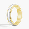 6mm Minimalist Two Tone Men's Wedding Band