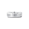 Micropavé Oval Hidden Halo Moissanite Couple's Ring Set with Men's Wedding Band