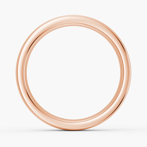 8mm Classic High Polished Flat Surface Men's Wedding Band