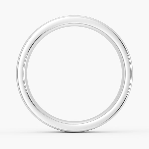 8mm Classic High Polished Flat Surface Men's Wedding Band