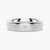 6mm Bezel Set Moissanite Men's Wedding Ring With Beveled Edges
