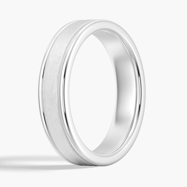 6mm Brushed Finish Men's Wedding Band