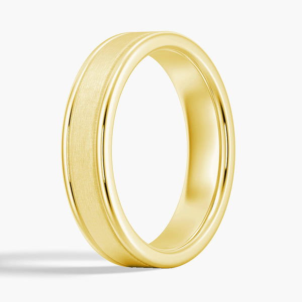6mm Brushed Finish Men's Wedding Band