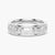 7mm Two Tone Hammered Men's Wedding Band