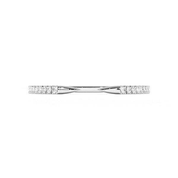 Pavé Diamonds Claw Stacking Open Ring