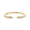 Pavé Diamonds Claw Stacking Open Ring