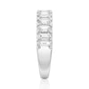 Emerald Cut Moissanite Wedding Band