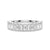 Emerald Cut Moissanite Wedding Band