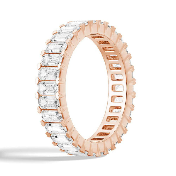 4.6ctw. Emerald Cut Moissanite Eternity Band