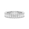 4.6ctw. Emerald Cut Moissanite Eternity Band