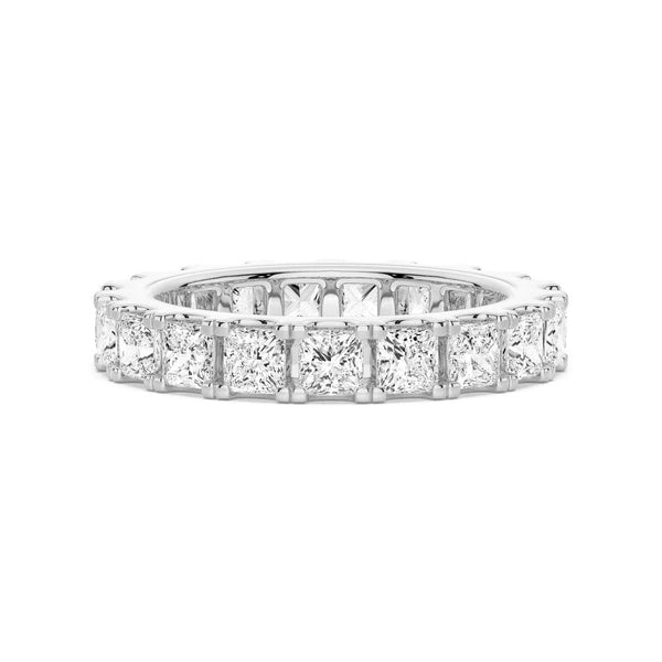 5ctw. Princess Cut Moissanite Eternity Band