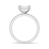 East West Emerald Cut Solitaire Engagement Ring
