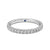 Classic Pavé Set Moissanite Wedding Band with Anniversary Stone Accent