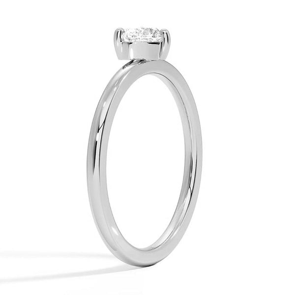 Petite Heart Shaped Lab Grown Diamond Promise Ring