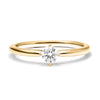 Petite Round Cut Lab Grown Diamond Solitaire Promise Ring