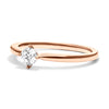 Petite Round Cut Lab Grown Diamond Solitaire Promise Ring