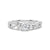 Three Stone Lab Grown Diamond Twisted Band Promise Ring