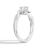 Three Stone Lab Grown Diamond Twisted Band Promise Ring