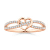 Lab Grown Diamond Infinity Heart Promise Ring