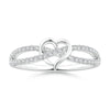 Lab Grown Diamond Infinity Heart Promise Ring