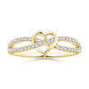 Lab Grown Diamond Infinity Heart Promise Ring