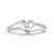 Lab Grown Diamond Heart Design Solitaire Promise Ring