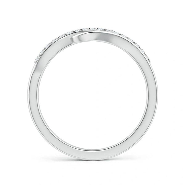 Lab Grown Diamond Swirl Twist Promise Ring