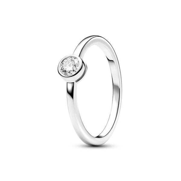 Petite Lab Grown Diamond Bezel Promise Ring