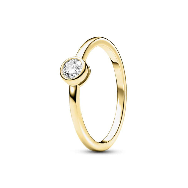 Petite Lab Grown Diamond Bezel Promise Ring