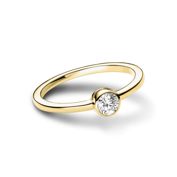 Petite Lab Grown Diamond Bezel Promise Ring